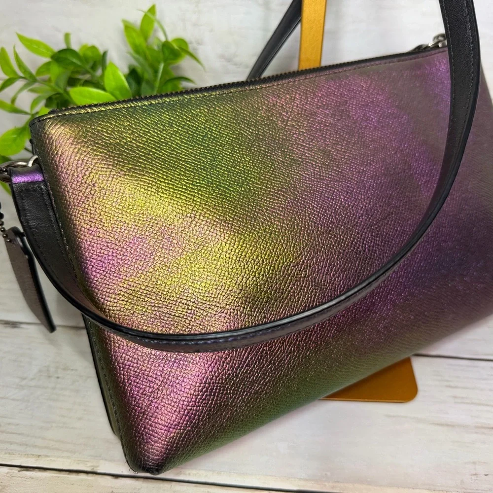 Rare Coach Crosby Hologram Iridescent
Crossbody Purple Green blue - Picture 10 of 16